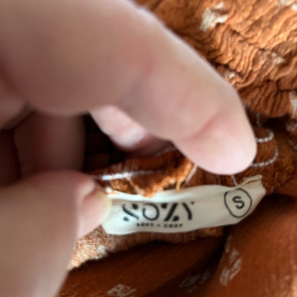 Orange Smocked Maxi Dress - Picture 5 of 6